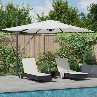 Roma Parasol Beige 286 x 285 x 270 cm Aluminium en Polyester