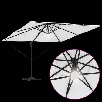Roma Parasol Beige 286 x 285 x 270 cm Aluminium en Polyester