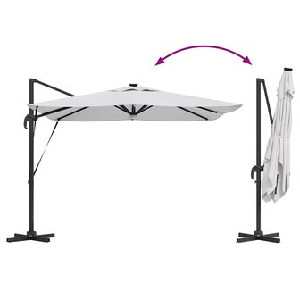 Roma Parasol Beige 286 x 285 x 270 cm Aluminium en Polyester