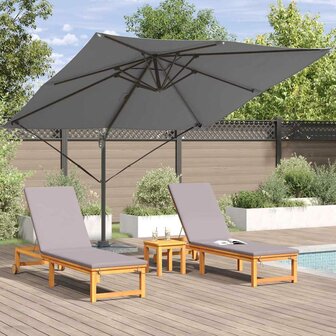 Roma Parasol Antraciet 286 x 285 x 265 cm