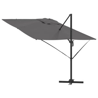 Roma Parasol Antraciet 286 x 285 x 265 cm