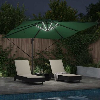 Parasol Groen 286 x 285 x 270 cm Aluminium