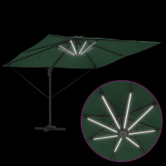 Parasol Groen 286 x 285 x 270 cm Aluminium