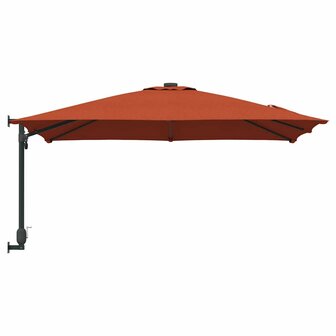 Tuinparasol Rood en Zwart 248.5 x 247.5 x 160 cm
