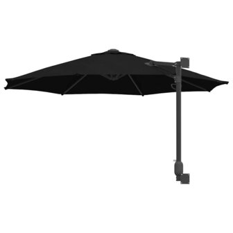 Tuinparasol Zwart en Zwart 248 x 248 x 148 cm