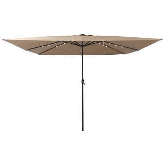 Tuinparasol Taupe en Zwart 295 x 295 x 245 cm