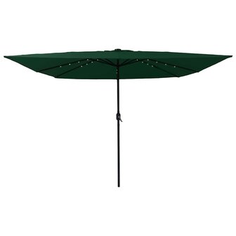 Tuinparasol Groen en Zwart 295 x 295 x 245 cm