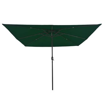 Tuinparasol Groen en Zwart 295 x 295 x 245 cm