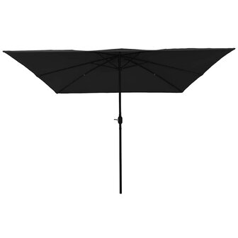 Tuinparasol Zwart 295 x 295 x 245 cm Polyester en staal