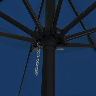 Tuinparasol Blauw en Zwart 395 x 395 x 245 cm