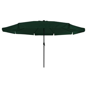Tuinparasol Groen en Zwart 395 x 395 x 245 cm