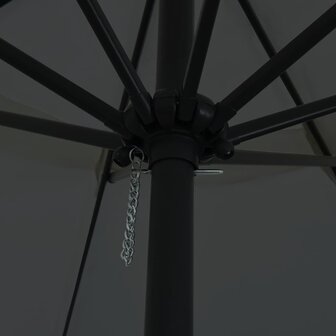 Tuinparasol Antraciet en Zwart 395 x 395 x 245 cm