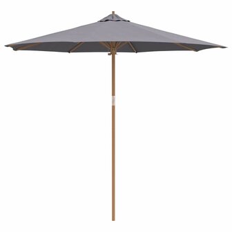 Tuinparasol Donkergrijs 270 x 270 x 260 cm Bamboe
