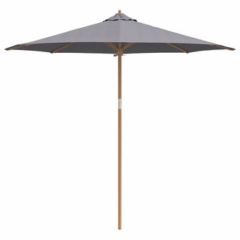 Tuinparasol Donkergrijs 270 x 270 x 260 cm Bamboe