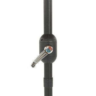 Parasol met LED&#039;s en stalen paal 324x324x247 cm bruin