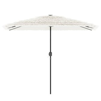 Parasol met stalen paal 300x200x250 cm wit