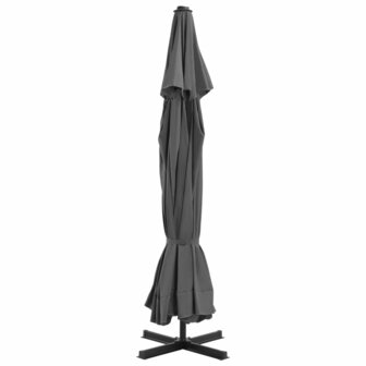 Parasol met aluminium paal 500 cm antraciet