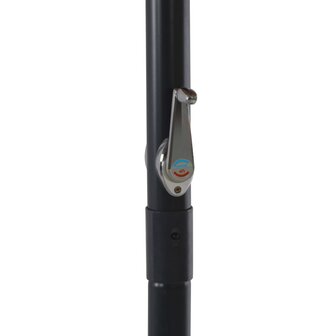 Parasol met aluminium paal 500 cm antraciet