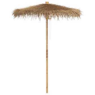 Tiki Paraplu met Bananenblad Luifel 180 cm Bamboe
