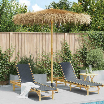 Tiki Paraplu met Bananenblad Luifel 240 cm Bamboe