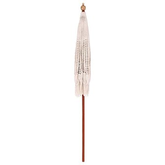 Parasol Cr&egrave;me (185-195) x 250 cm Katoen en massief hout