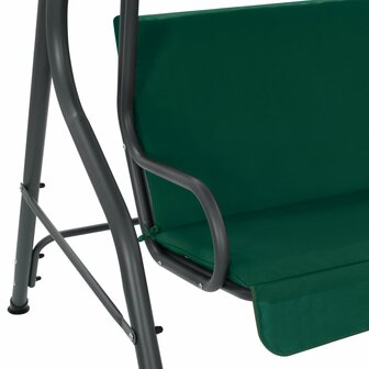 Schommelbank 170x110x153 cm stof groen