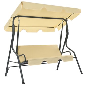 Schommelbank 170x110x153 cm cr&egrave;mewit
