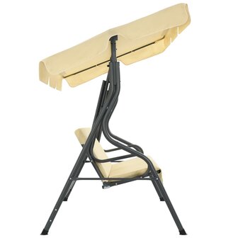 Schommelbank 170x110x153 cm cr&egrave;mewit