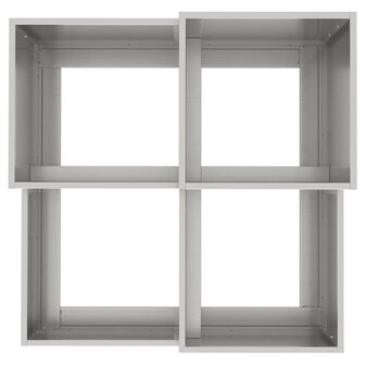 Tuin Bloempot Zilver 80 x 80 x 60 cm Roestvrij staal