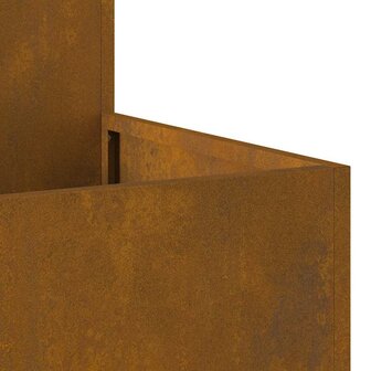 Tuin Bloempot Roestig 80 x 80 x 48 cm Cortenstaal