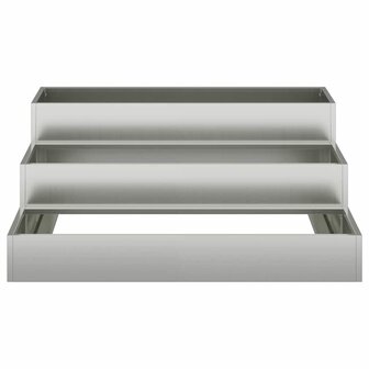 Tuin Bloempot Zilver 90 x 90 x 35 cm Gegalvaniseerd staal
