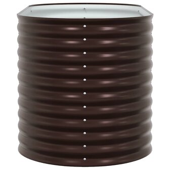 Verhoogde plantenbak Bruin 160 x 80 x 81 cm Staal