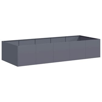Plantenbak 200x80x40 cm staal antracietkleurig