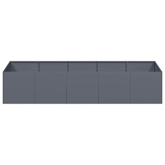 Plantenbak 200x80x40 cm staal antracietkleurig
