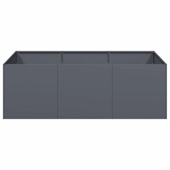 Plantenbak 120x80x40 cm staal antracietkleurig