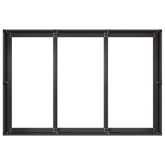 Plantenbak 120x80x40 cm staal zwart