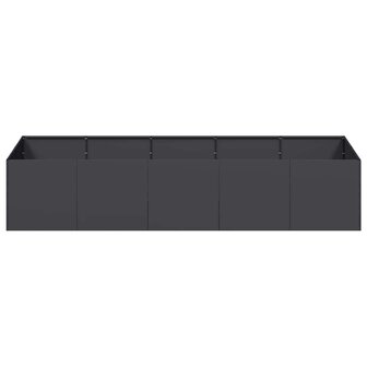 Plantenbak 200x80x40 cm staal zwart