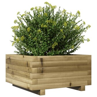 Plantenbak 50x50x26,5 cm ge&iuml;mpregneerd grenenhout