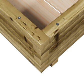 Plantenbak 50x50x26,5 cm ge&iuml;mpregneerd grenenhout