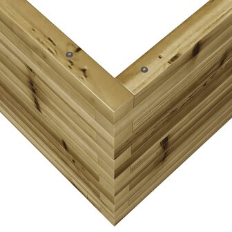 Plantenbak 60x60x45,5 cm ge&iuml;mpregneerd grenenhout