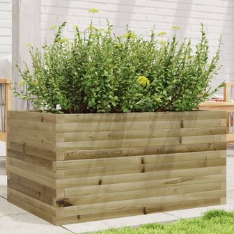 Plantenbak 90x60x45,5 cm ge&iuml;mpregneerd grenenhout