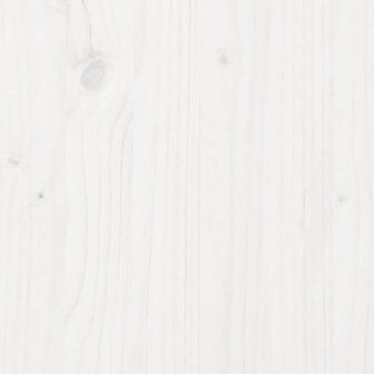 Plantenbak 90x60x45,5 cm massief grenenhout wit