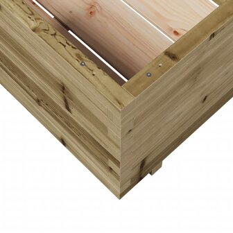 Plantenbak 70x70x49,5 cm ge&iuml;mpregneerd grenenhout