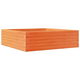 Plantenbak 80x80x23 cm massief grenenhout wasbruin