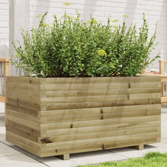 Plantenbak 90x60x49,5 cm ge&iuml;mpregneerd grenenhout