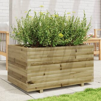 Plantenbak 90x60x49,5 cm ge&iuml;mpregneerd grenenhout