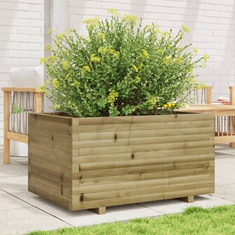Plantenbak 90x60x49,5 cm ge&iuml;mpregneerd grenenhout
