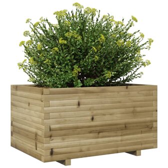 Plantenbak 90x60x49,5 cm ge&iuml;mpregneerd grenenhout