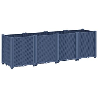 Plantenbak 160x40x53 cm polypropeen blauwgrijs