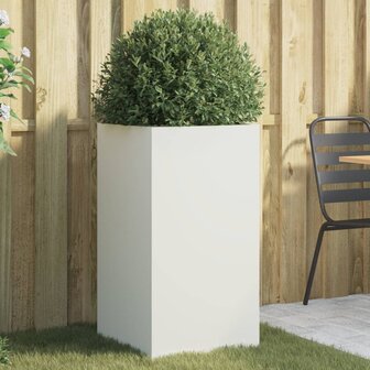 Plantenbak 42x38x75 cm staal wit